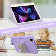 thumbnail image 5 of TECH CIRCLE iPad Pro 11 inch Case,iPad Air 5th/4th Generation Case,Heavy Duty Shockproof Protective Case with Kickstand Butterfly Wings Pencil Holder for iPad Pro 11" 4th/3rd/2nd/1st Gen,Purple+Beige, 5 of 7