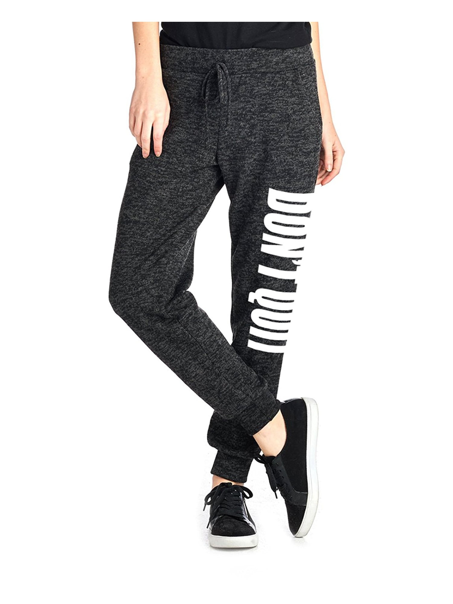 Tough Cookie's Women's Don't Quit Twotone Brushed Sweat Pants