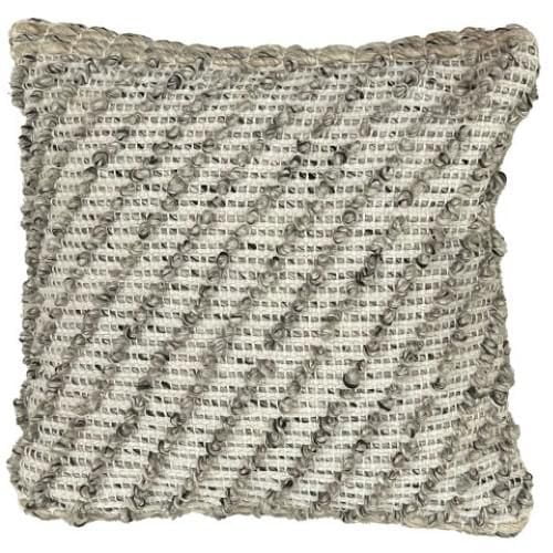 Coussin texturé Terra  18''x18'' - Taupe