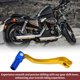 thumbnail image 5 of Palanca de cambio de motocicleta plegable para Kayo T6, aleación de aluminio, palanca de cambio dorada con cabeza azul, 5 of 6