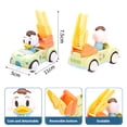 thumbnail image 2 of Bebé Dibujos Animados Animales Fricción Coches Juguetes Push And Go Coches Juguetes Para Niños Niñas 3 Unids/Set Yuarrent FN004795-00, 2 of 5