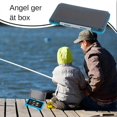 thumbnail image 3 of Fishing Tackle Box, Translucent Mesh Accessories, Waterproof Case for Hooks, Lures, Outdoor Blue, 3 of 5