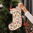 thumbnail image 5 of Vsdgher Peach With Leaves1 Christmas Stockings 18 inch Large Kids Stocking Bags Hanging Socks for Christmas Decor Decorations, 5 of 7