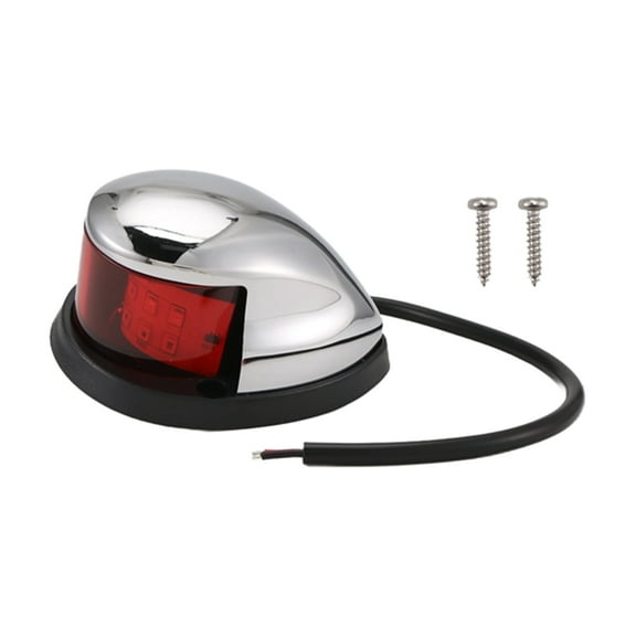 1Pcs 12V Navigation Lights LED Zinc Alloy Bow Light Marine Boat LED Red Green Pontoons Sailing Signal Lights