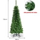 thumbnail image 5 of Árbol de Navidad Nevado Costway 1,35m con 226 Ramas Base Sólida de Metal y 150 Luces LED, 5 of 7