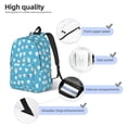 thumbnail image 3 of Rateoe Healthy And Ill White Teeth Pattern Durable Canvas Backpack for Men & Women – Stylish & Lightweight – Adjustable Straps, Multiple Pockets – Fits 15-17 Inch LaptopsMedium, 3 of 5