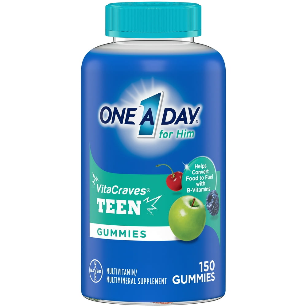 One A Day For Him Teen Multivitamin Gummies, 150 Count