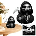 thumbnail image 1 of Grim Reaper Duck Figurine Collectible Horror Statue Halloween (), 1 of 9
