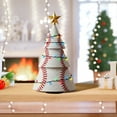 thumbnail image 6 of Football/Basketball Christmas Tree Decor, Fun Decorative Football - Tree Mashup with a Gold Star, Christmas Table Decorations Figurine Set Perfect for Indoor Desks, 6 of 6