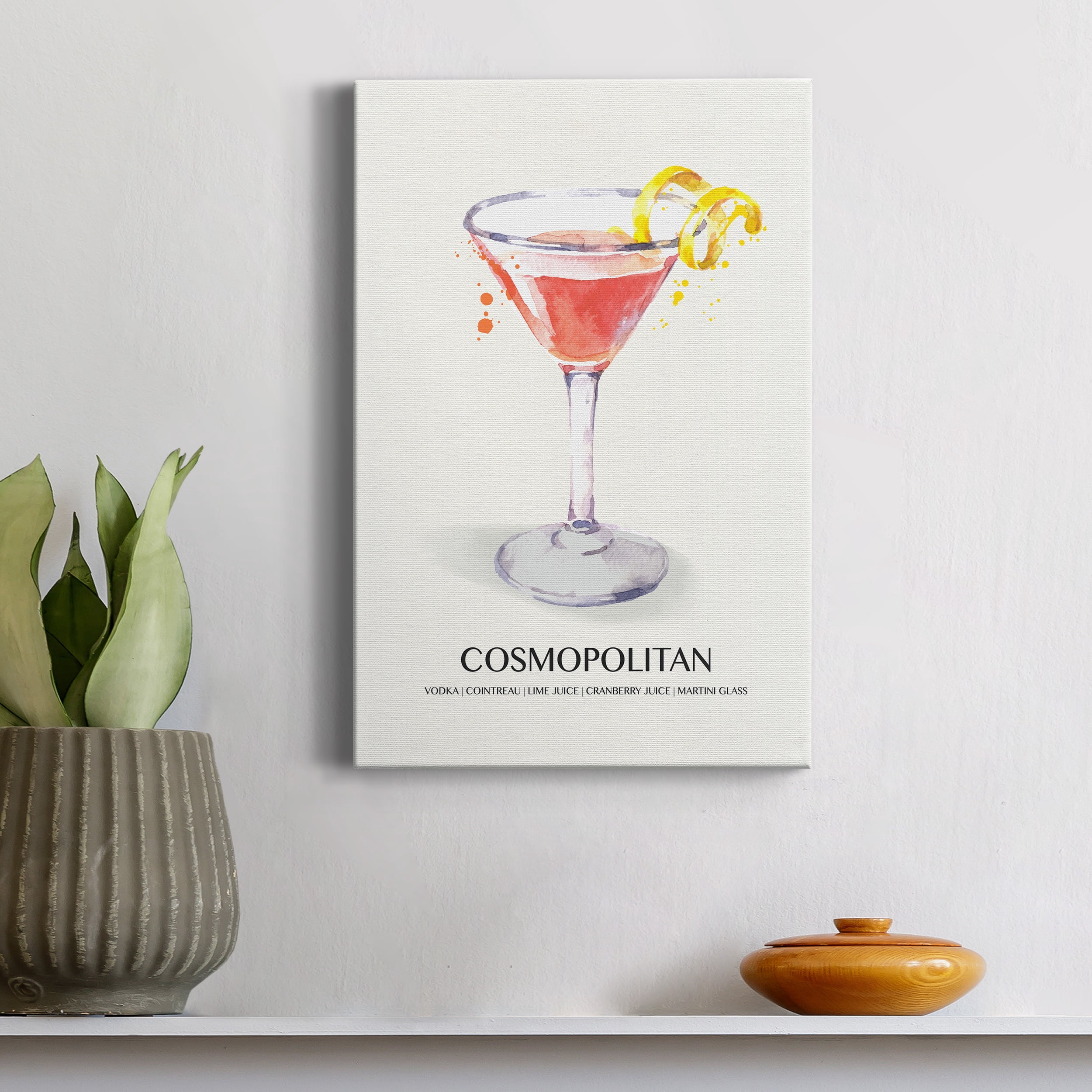 Cosmopolitan Premium Gallery Wrapped Canvas - Ready to Hang - 8 x 12