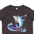 thumbnail image 4 of Inktastic Fourth of July Shark Surfing Boys or Girls Toddler T-Shirt, 4 of 5