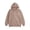Khaki, variant on Plus size Womens Casual Zip Up Jacket, Long Sleeve Hoodie Sweatshirt for Daily Wear, Wine,Size 3XL