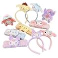 thumbnail image 2 of Sanrio Kulomi-Cinta para la cabeza para niña, adorno de pelo rizado con melodía de canela, banda para el pelo, muñeca de felpa Kawaii de Anime, cordón para el pelo, regalo de otoño e invierno, 2 of 4