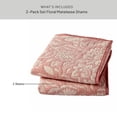thumbnail image 4 of Better Homes & Gardens Floral Matelassé Pillow Shams, Standard, Pink Rose, 2 Pack, 4 of 7
