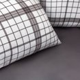thumbnail image 3 of Sheet Set 4PC D Microfiber Plaid Grey, 3 of 3
