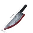 thumbnail image 3 of Blo-ody Fake Knife Halloween Prop - Butcher Style Blow-Molded Plastic Toy for Scary Pranks, Costume Parties & Haunted House Decor, 3 of 8