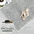 thumbnail image 3 of Garvee 10 x 13 feet Shag Area Rug Plush Fluffy Area Rug Soft Floor Carpet Modern Accent Rug for Living Room, Silver Gray, 3 of 6