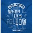 thumbnail image 2 of Lift Me Up When Psalm 9:13 Christian Womens Slim Fit Graphic Tee Brisco Brands S, 2 of 5