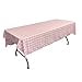 thumbnail image 3 of LA Linen TCcheck60x90-PinkK37 Polyester Gingham Checkered Rectangular Tablecloth, White & Pink - 60 x 90 in., 3 of 3