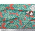 thumbnail image 2 of Soimoi Cotton Poplin Fabric Leaves & Floral Artistic Print Fabric by The Yard 56 Inch Wide, 2 of 3