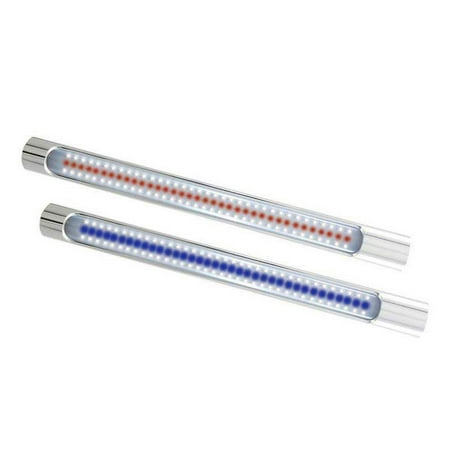 T-top Pad - TACO Marine F38-2050B-1 T-Top LED Tube Light with Aluminum Housing - 108 LED, White/Blue