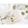 thumbnail image 5 of Darling Souvenir Personalized Engraved Laser Cut Wedding Guest Book Wooden Cover Sign-in Book Registry Guestbook Scrapbook-C7, 5 of 7