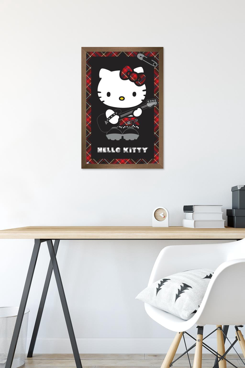 Hello Kitty - Punk Wall Poster, 14.725" x 22.375" Framed