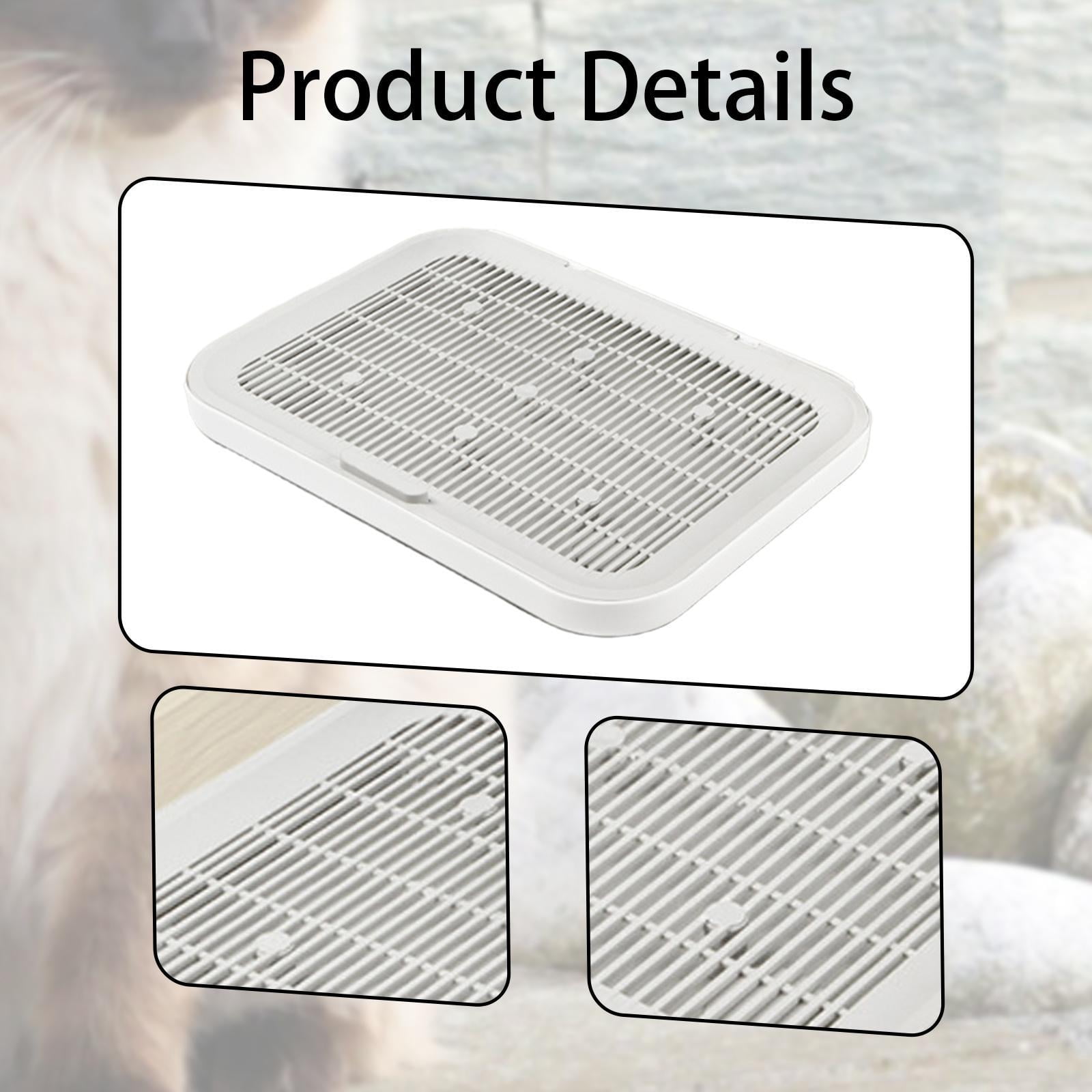CarpNettore Cat Litter Mat Pad Easy Clean Portable Reusable Detachable Mesh Non Slip Scatter Grey