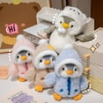 thumbnail image 2 of BAELLERT Cute Penguin Plush Toy for Kids Soft Stuffed Animal Pillow with Clothes Hats Decorative Baby Comforting Sleep Doll Gift for Children Birthday, 2 of 8