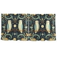 thumbnail image 7 of Yayeee Kitchen Curtains Tier Set of 2 Light Filtering 57"x24" Over Sink Window Panels, Mystical Owls Pattern, 7 of 7