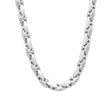 Brilliance Fine Jewelry Stainless Steel Mariner Link Chain 24