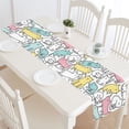 thumbnail image 2 of MKHERT Funny Cats Cute Doodle Animals Table Runner Home Decor for Home Kitchen Dining Wedding Party 16x72 Inch, 2 of 3