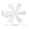 thumbnail image 4 of 2pcs 6 Inch RV Vent Fan Blade High Efficiency RV Bathroom Roof Vent Fan Blade for Heng's White f74, 4 of 5