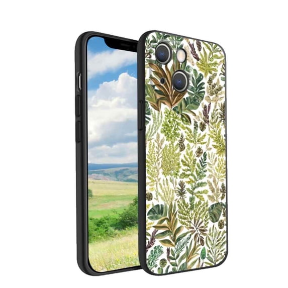 Botanical-magical-forest-nature-6 Phone Case, Degined for iPhone 13 Case Men Women, Flexible Silicone Shockproof Case for iPhone 13