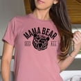 thumbnail image 2 of Mama Bear Sees All Shirt for Mom Mother's Day Gift for Mom Gift from Child Black on Mauve Shirt Adult Small, 2 of 4