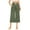 Army Green, variant on Wide Leg Cropped Pants for Women Casual Travel Work Sweatpants Loose Fit Summer Trousers with Drawstring Waist and Pockets