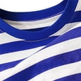 thumbnail image 4 of EnJoCho Children Casual Crewneck T Shirt Small Kids Summer Short Sleeved Stand Up Collar Striped Tops Boys Girls Casual Going Out Tshirt Tee Tops Clothes, 4 of 8
