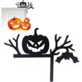 thumbnail image 1 of Letrero decorativo para esquina de puerta de Halloween, adorno de madera para puerta de Halloween, decoración de marco de puerta de madera, decoración del hogar de Halloween, letrero de puerta de Hall, 1 of 8
