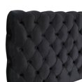 thumbnail image 3 of Roundhill Furniture  Apoera Velvet Upholstered Button Tufted Bed, King, Black Queen, 3 of 5