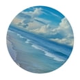thumbnail image 4 of HAOXIT Ocean Tropical Sandy Beach Hawaii Round Dinner Tablecloth,Washable Spill Proof Table Cloth, Table Cover for Kitchen Dining Room Party,Desk Clothes for Indoor &amp; Outdoor 31-35, 4 of 8
