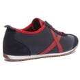 thumbnail image 3 of Munich Osaka 441 Men's Lace Up Leather Retro Inspired Slim Trainers In Navy Size 8.5, 3 of 6