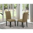 thumbnail image 2 of East West Furniture Bremond 42" Fabric Dining Chairs in Brown (Set of 2), 2 of 2