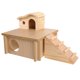 thumbnail image 1 of 1 juego de casa de madera para hámster, juguete de escalera de madera para chinchilla., 1 of 8