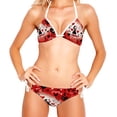 thumbnail image 2 of Valentine's Day Love Swimsuit Women Bikini Set with Detachable Sponge & Adjustable Strap, Two-Pack Ideal for Beach & Pool Parties, 2 of 6
