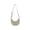 White, variant on Women's Versatile High-End Soft Leather Dumpling Bag Shoulder Bag Crossbody Bag for Student Class Use
