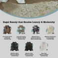 thumbnail image 6 of 100% Genuine Leather Cowhide Rug in  Metallic Silver Devore on Black & White |  Large 6' x 7'| Best Price Guaranteed., 6 of 6