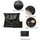 thumbnail image 3 of Bolso DORIS&JACKY de piel acolchada para mujer negro, 3 of 7