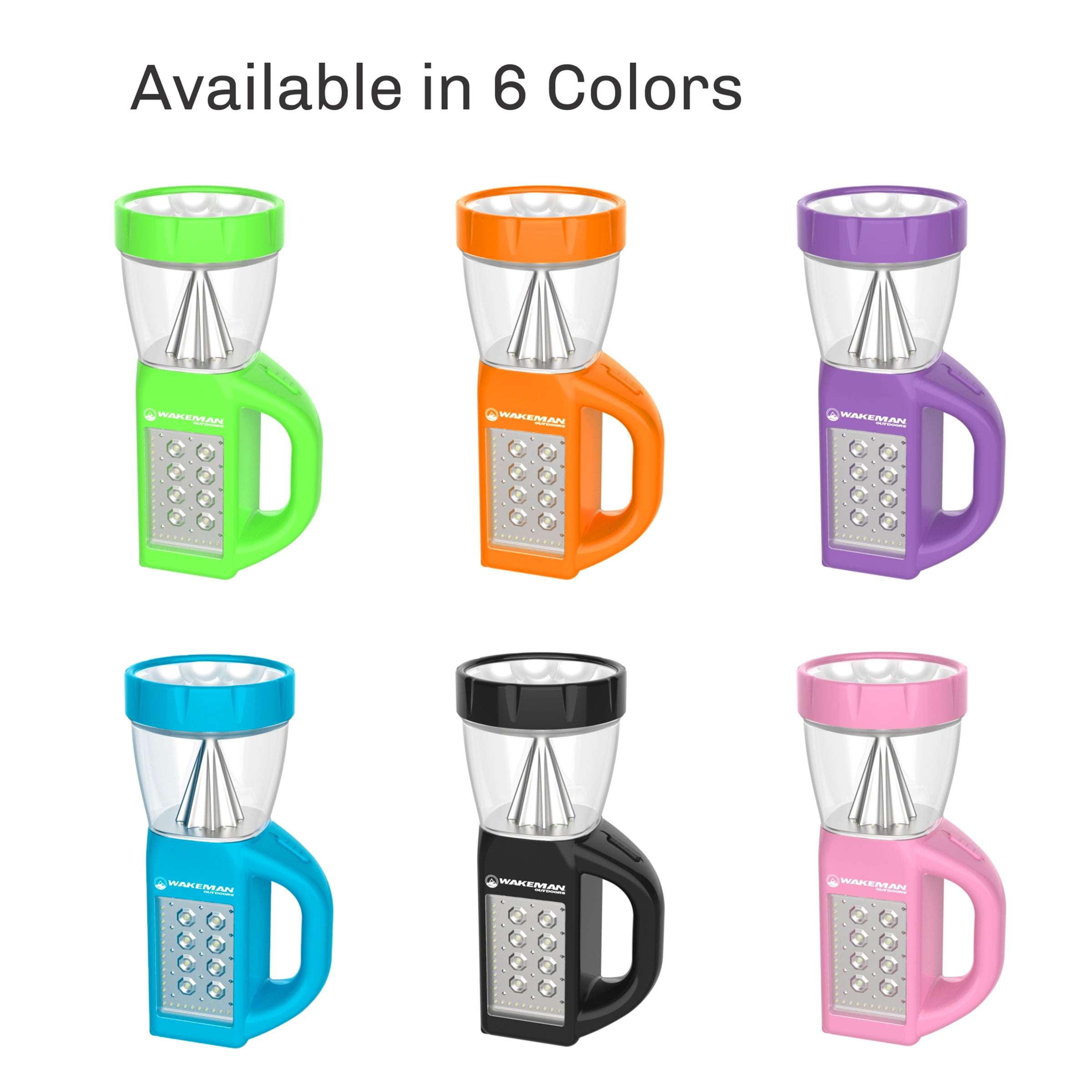 3 in 1 LED Lantern, Flashlight and Panel Light, Lightweight Camping Lantern By Wakeman Outdoors (For Camping Hiking Reading and Emergency)