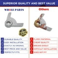 thumbnail image 5 of Whole Parts Refrigerator Bushing, Door Stop, Hinge Cam, Part# 044372-000 - Replacement & Compatible with Some Viking Refrigerators, 5 of 5