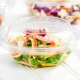 thumbnail image 3 of Basic Nature Round Clear PLA Plastic Lid - Fits 8 oz To Go Bowl, Compostable - 500 count box, 3 of 3